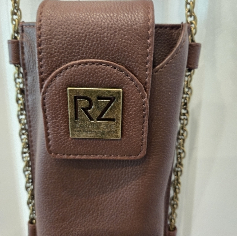 Rachel Zoe Leather Crossbody Cell phone Bag Cash Holder Pouch MSP$100 Boho